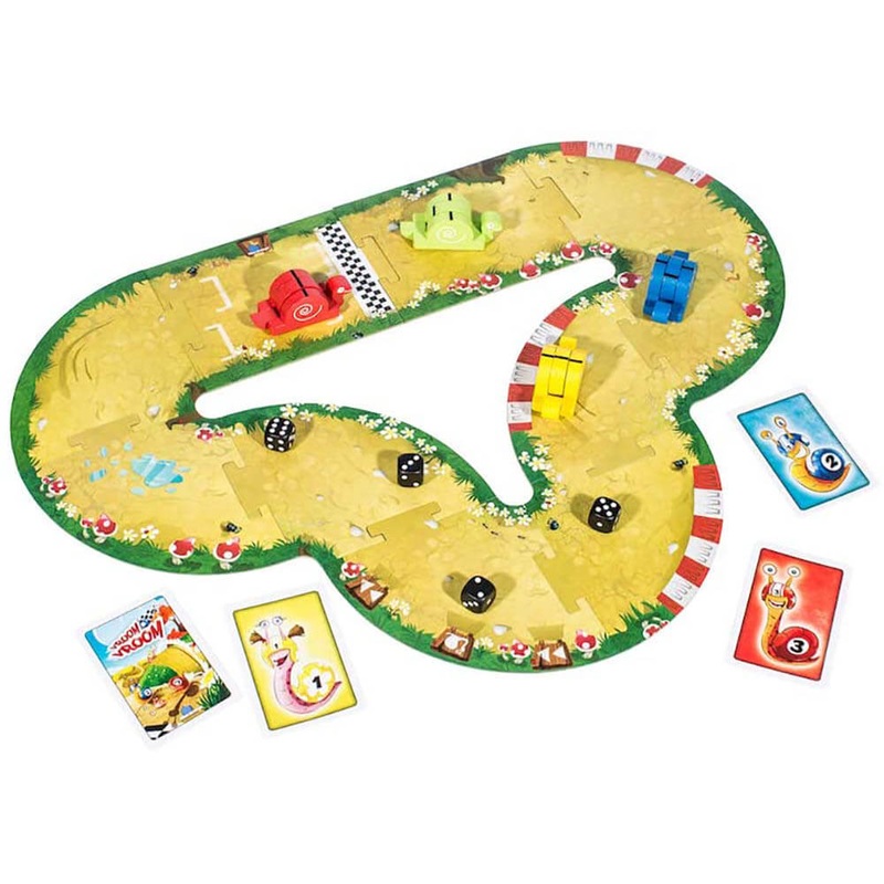 Blue Orange Vroom Vroom - The Snail Paced Roller Race Game