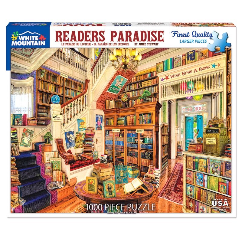White Mountain Puzzles Readers Paradise 1000 Piece