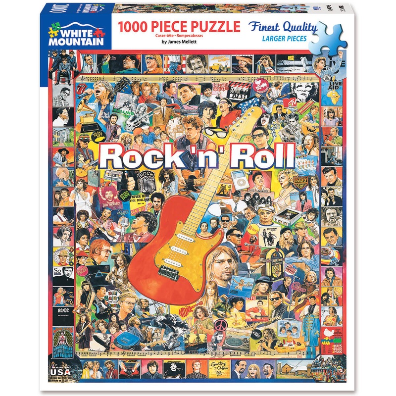 White Mountain Puzzles Rock n Roll 1000 Piece Jigsaw Puzzle