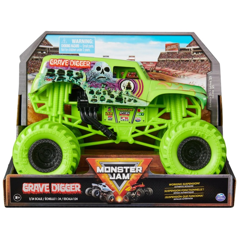 Monster Jam 1:24 Scale Grave Digger Diecast Vehicle