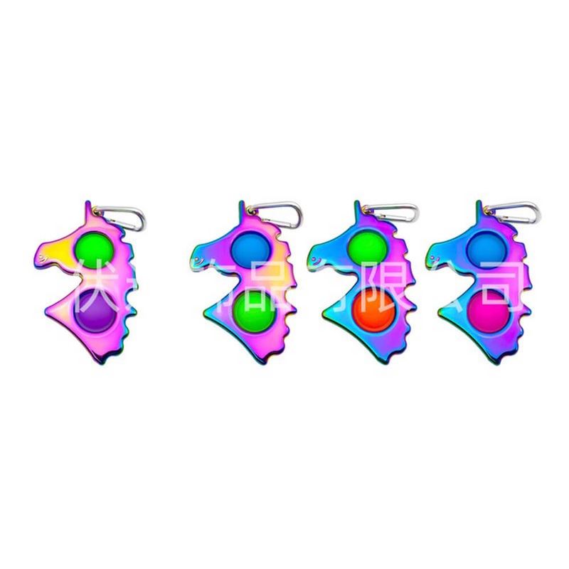 ThinkKool Metal Unicorn Pop Fidget Toy (colors may vary)