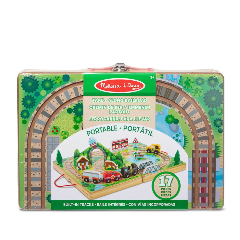 Melissa and Doug Take-Along Railroad Play Set